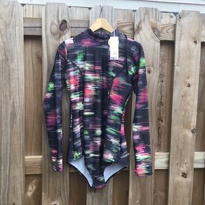 New worn!-SPF 50 Axesea rash guard one piece swimsuit